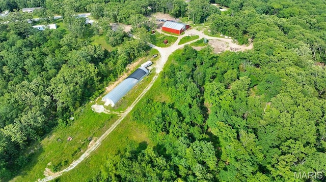3080 Westwood Rd, Saint Clair, MO 63077 - view of property location with a heavily wooded area