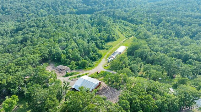 3080 Westwood Rd, Saint Clair, MO 63077 - bird's eye view of a heavily wooded area