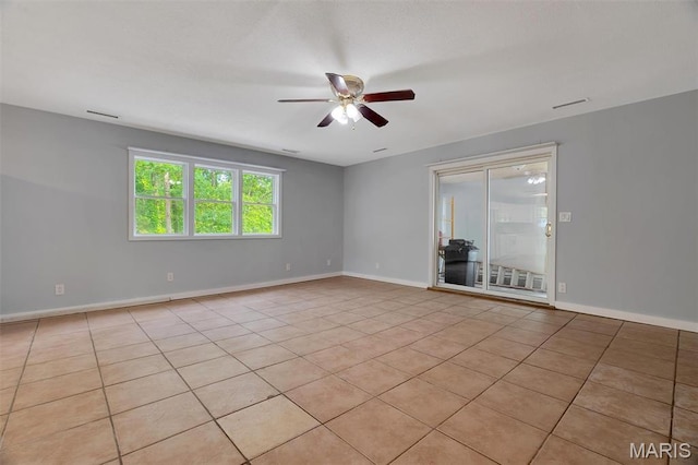 3080 Westwood Rd, Saint Clair, MO 63077 - unfurnished room featuring a ceiling fan and light tile patterned floors