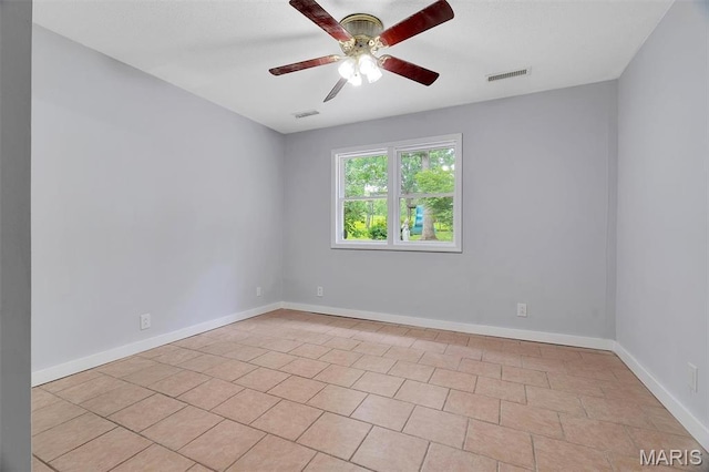 3080 Westwood Rd, Saint Clair, MO 63077 - spare room featuring a ceiling fan and baseboards
