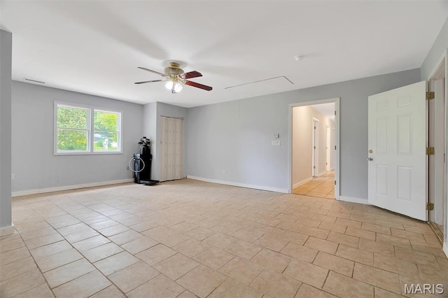 3080 Westwood Rd, Saint Clair, MO 63077 - spare room with a ceiling fan and light tile patterned floors