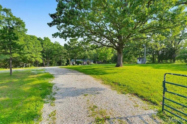 3080 Westwood Rd, Saint Clair, MO 63077 - view of dirt / gravel road with a gated entry