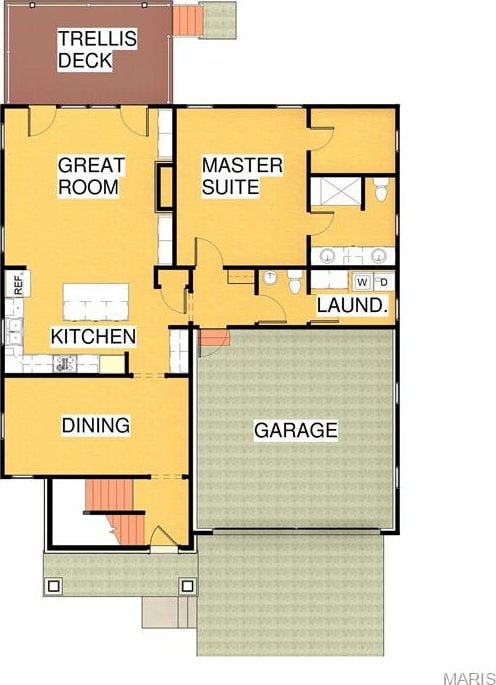 506-TBB Coverdale Ln, St George, MO 63122 - view of floor plan / room layout