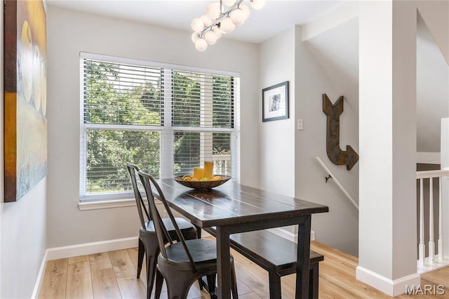 1905 King Arthur Ct, Maryland Heights Township, MO 63146 - dining space featuring light wood finished floors and baseboards