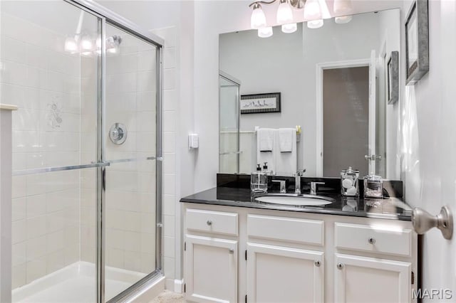 1905 King Arthur Ct, Maryland Heights Township, MO 63146 - full bathroom featuring a stall shower and vanity