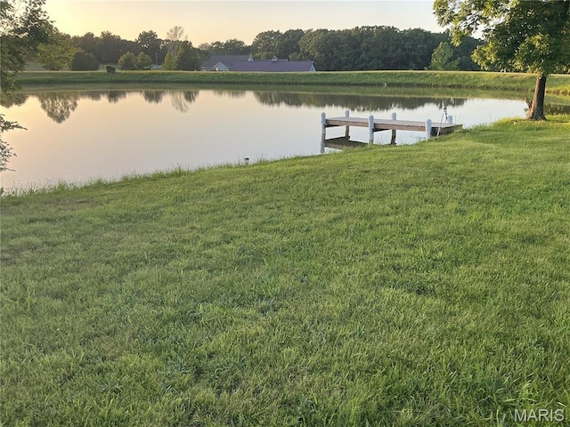 11996 County Road 3290, Rolla, MO 65401 - dock area with a water view and a yard