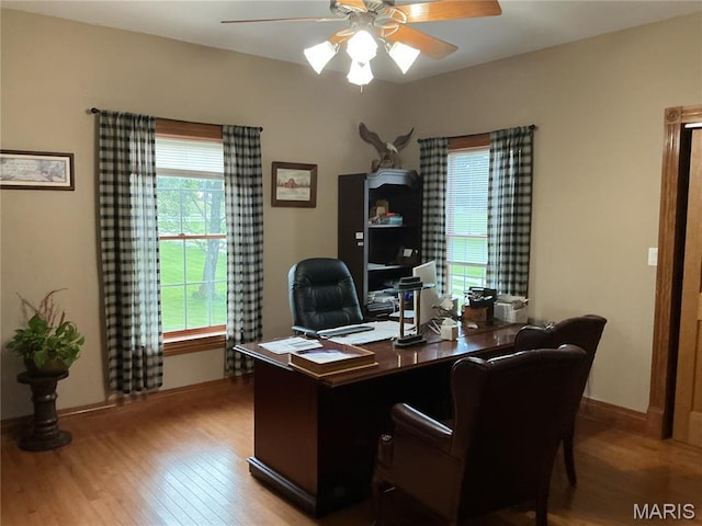 11996 County Road 3290, Rolla, MO 65401 - office space featuring light wood-style floors and ceiling fan
