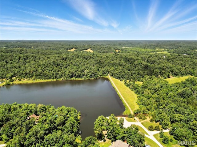 92 Lake Front Pt, Perryville, MO 63775 - bird's eye view of a heavily wooded area and a large body of water