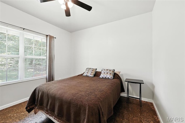 92 Lake Front Pt, Perryville, MO 63775 - bedroom featuring multiple windows and ceiling fan
