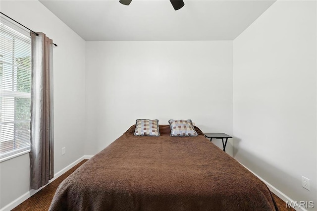92 Lake Front Pt, Perryville, MO 63775 - bedroom with ceiling fan and dark colored carpet