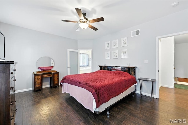 92 Lake Front Pt, Perryville, MO 63775 - bedroom with wood finished floors and ceiling fan