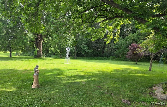 402 Il Route 143, Pocahontas, IL 62275 - view of home's community with a lawn