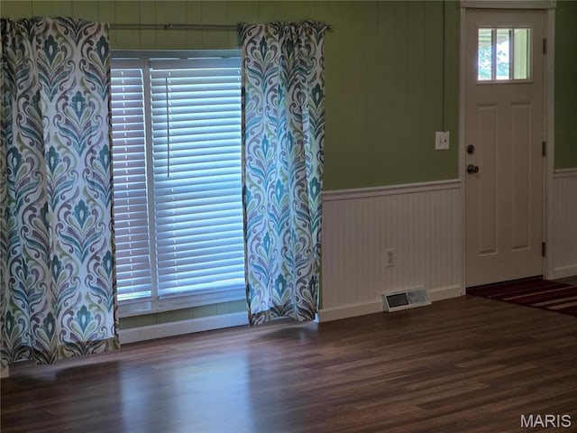 402 Il Route 143, Pocahontas, IL 62275 - foyer with wood finished floors and wainscoting