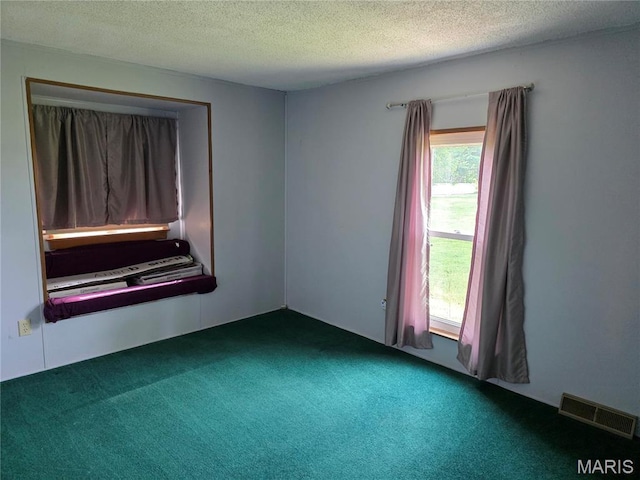 402 Il Route 143, Pocahontas, IL 62275 - unfurnished room featuring dark colored carpet and a textured ceiling