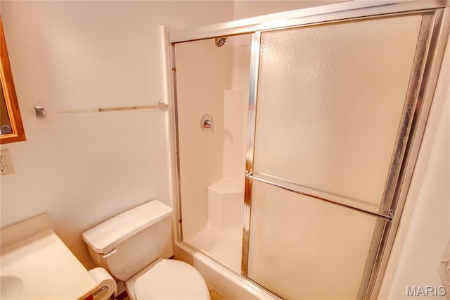 2933 Forest Dr, Alton, IL 62002 - bathroom featuring a shower with door and vanity