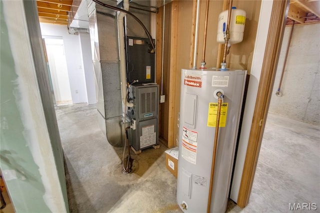 2933 Forest Dr, Alton, IL 62002 - utilities with electric water heater and heating unit