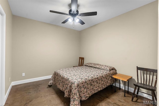 226 Indian Springs Dr, Jackson, MO 63755 - bedroom featuring concrete flooring and a ceiling fan