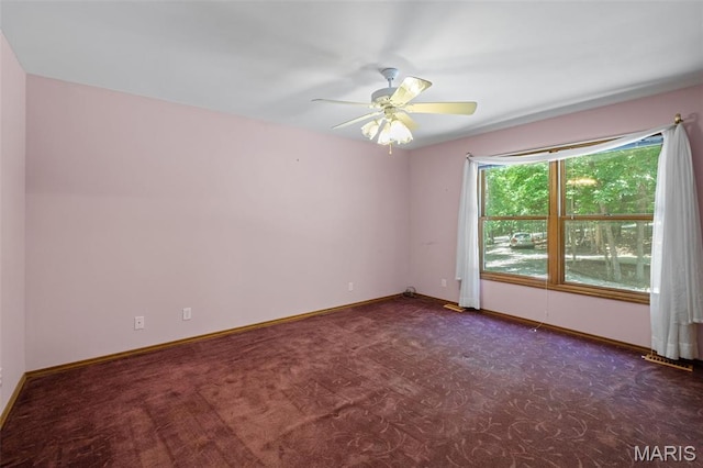 976 Aspenetter Dr, Innsbrook, MO 63390 - carpeted spare room featuring a ceiling fan and baseboards