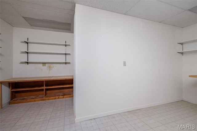 976 Aspenetter Dr, Innsbrook, MO 63390 - walk in closet with a drop ceiling and tile patterned floors