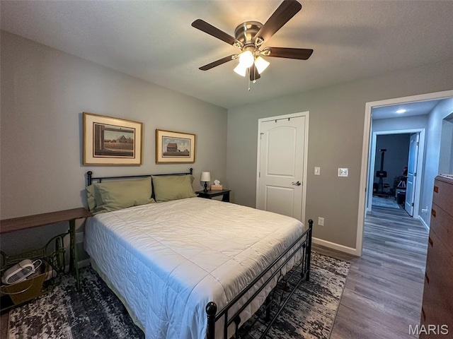 326 Apple Park Way, Poplar Bluff, MO 63901 - bedroom with wood finished floors and a ceiling fan