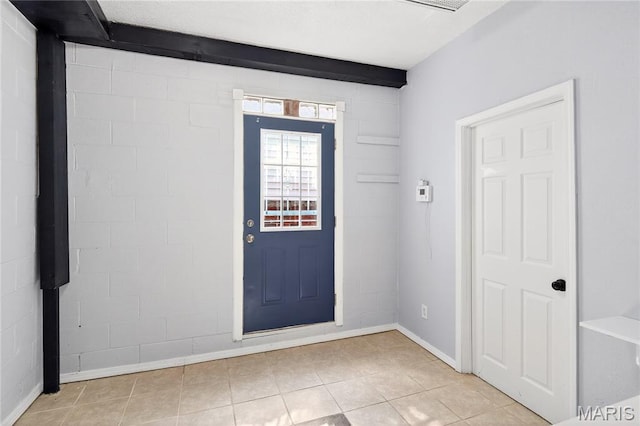 351 N 66th St, Belleville, IL 62223 - entrance foyer with light tile patterned flooring and baseboards