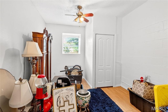 351 N 66th St, Belleville, IL 62223 - office with light wood-style floors and ceiling fan