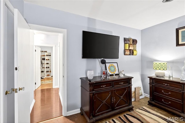 351 N 66th St, Belleville, IL 62223 - bedroom with wood finished floors and baseboards
