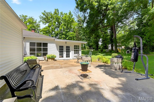 351 N 66th St, Belleville, IL 62223 - view of patio with french doors