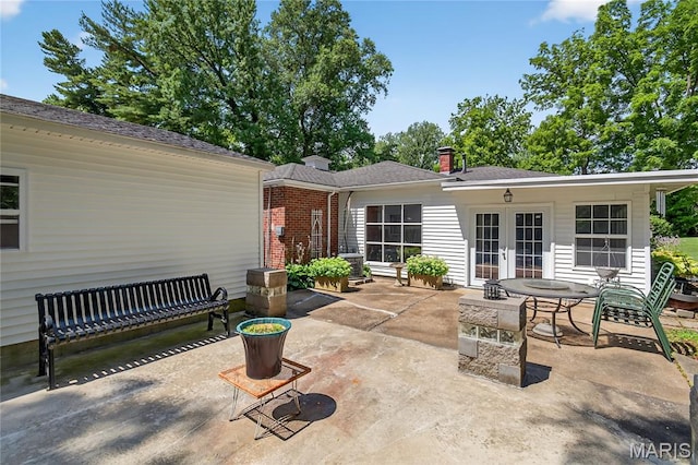 351 N 66th St, Belleville, IL 62223 - view of patio featuring french doors