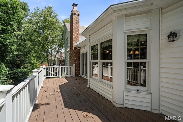 649 Westledge Ct, Des Peres, MO 63131 - view of wooden terrace