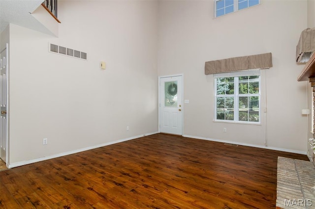 170 Coventry Way, Highland, IL 62249 - foyer entrance with a towering ceiling and wood finished floors