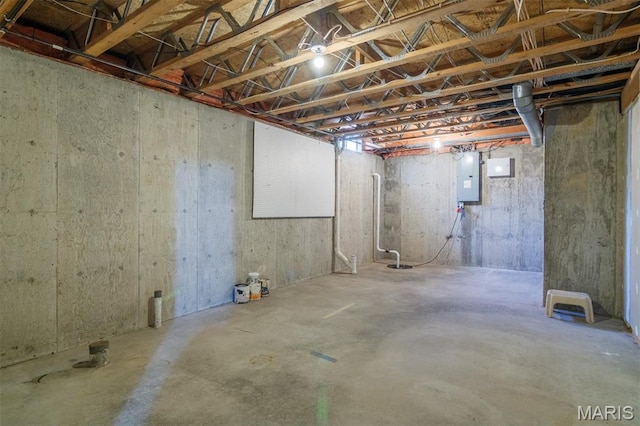 170 Coventry Way, Highland, IL 62249 - unfinished basement with electric panel