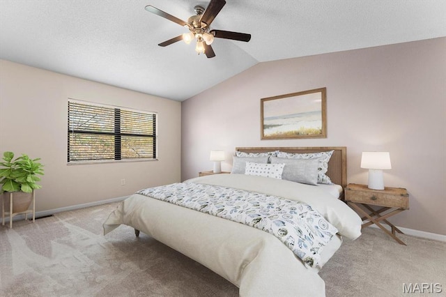 525 Homestead Ave, Swansea, IL 62226 - carpeted bedroom with vaulted ceiling and a ceiling fan