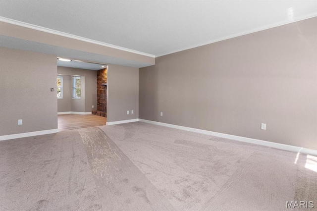 525 Homestead Ave, Swansea, IL 62226 - empty room with carpet and ornamental molding