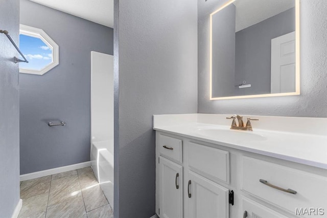 525 Homestead Ave, Swansea, IL 62226 - full bath with vanity and a textured wall