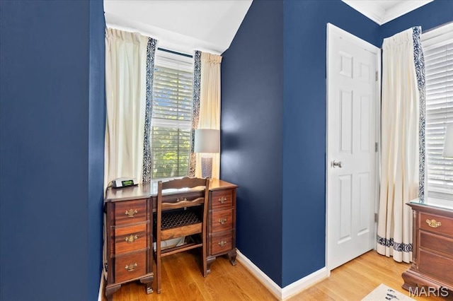 1843 Manor Hill Rd, Saint Louis, MO 63131 - office featuring wood finished floors and baseboards