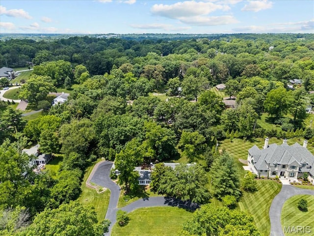 1843 Manor Hill Rd, Saint Louis, MO 63131 - aerial view of a heavily wooded area