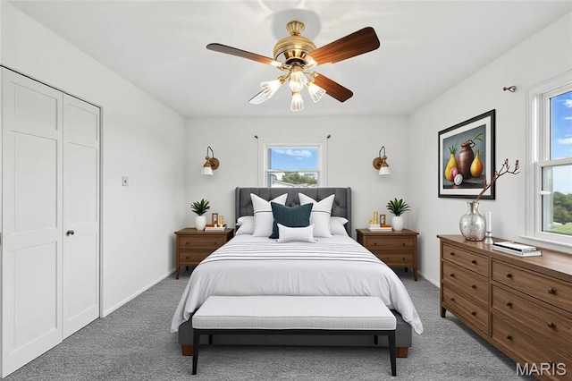 1467 Crystal Heights Rd, Crystal City, MO 63019 - bedroom with light carpet and a ceiling fan