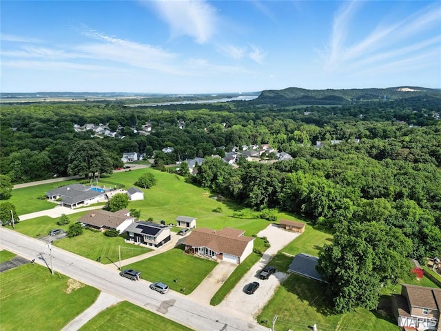 1467 Crystal Heights Rd, Crystal City, MO 63019 - aerial view of property and surrounding area featuring a forest
