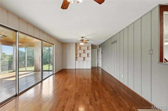 1467 Crystal Heights Rd, Crystal City, MO 63019 - empty room with ceiling fan and hardwood / wood-style floors