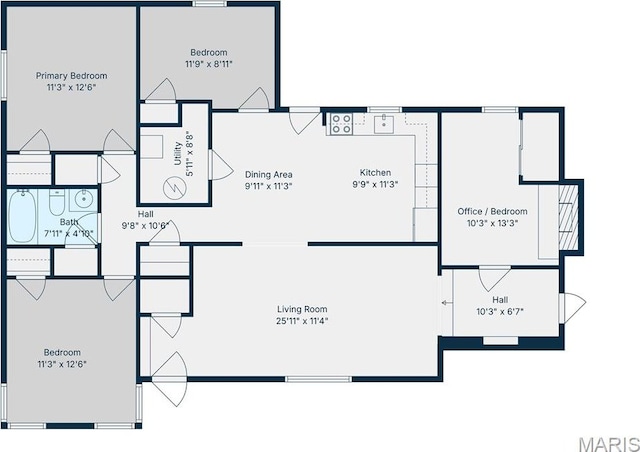 544 Hentschel Pl, Ferguson, MO 63135 - view of home floor plan