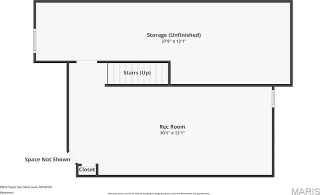 906 N Taylor Ave, Saint Louis, MO 63122 - view of room layout