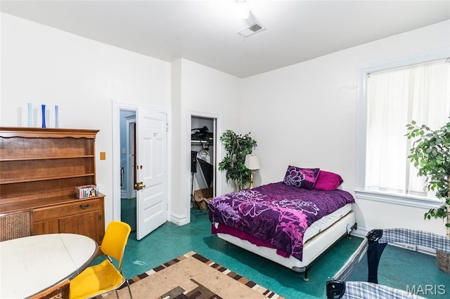3815 N 20th St, Saint Louis, MO 63107 - bedroom featuring carpet, multiple windows, a closet, and a spacious closet