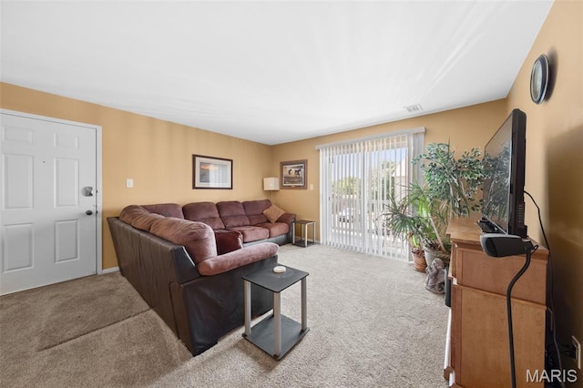12114 Natural Bridge Rd Unit F, Bridgeton, MO 63044 - living room with carpet floors