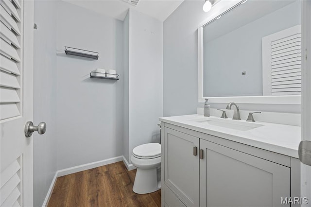 3112 Bentwater Pl, Saint Charles, MO 63301 - half bathroom with vanity and wood finished floors