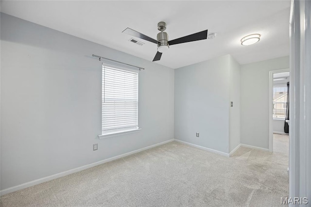 3112 Bentwater Pl, Saint Charles, MO 63301 - spare room with a ceiling fan and carpet flooring