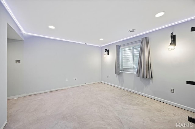 3112 Bentwater Pl, Saint Charles, MO 63301 - empty room featuring recessed lighting and concrete flooring