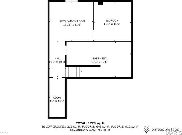3112 Bentwater Pl, Saint Charles, MO 63301 - view of property floor plan