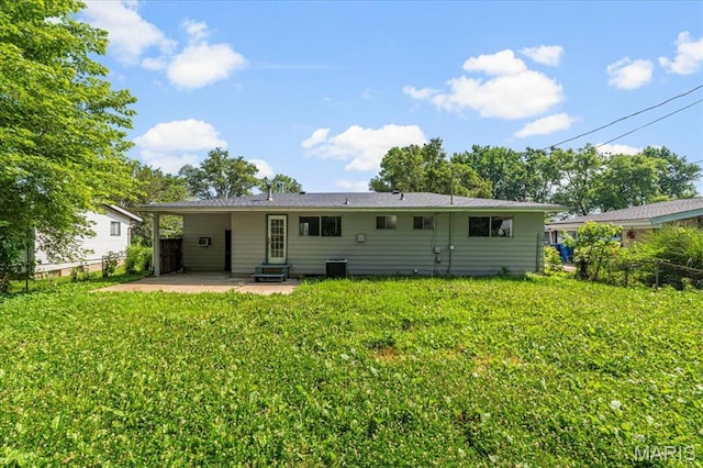 200 Francisca Dr, Florissant, MO 63031 - rear view of property with a patio area and entry steps