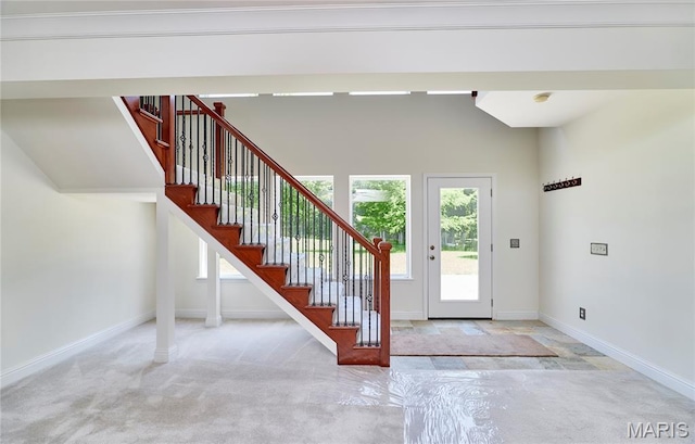 5 Tucker Manor Ct, Wentzville, MO 63385 - foyer entrance featuring baseboards and stairway